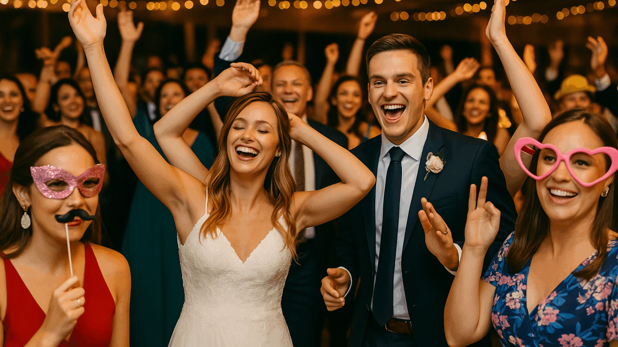Surprize pentru invitații la nuntă – invitați fericiți pe ringul de dans